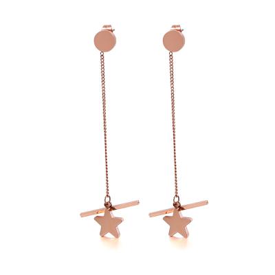 China FASHIONABLE hot sales long stud metal white earring circle pearl geometric statement earrings for wholesale for sale