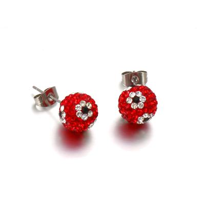 China Wholesale CLASSIC Rhinestone Ball Stud Earrings Body Jewelry From Alibaba China Supplier for sale