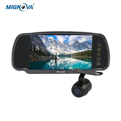 China RGB 7 Inch 170 Degree TFT LCD Car Rear View Mirror Kit+Waterproof Mini Backup Reverse Reversing Camera For Car Vehicle for sale