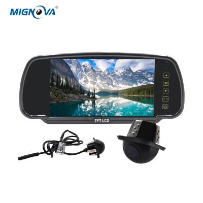 China Car Camera Monitor Screen and Rear View Mirror Waterproof Backup System, Safe Distance Racing Ladder Lines 7 Inch Display for Vehicles for sale