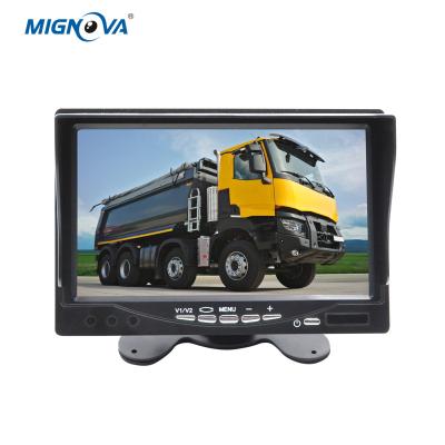 China Waterproof CAR DVR Video 7 Inch TFT LCD Vehicle Monitor System Support Camera Monitor 2 Inputs for sale