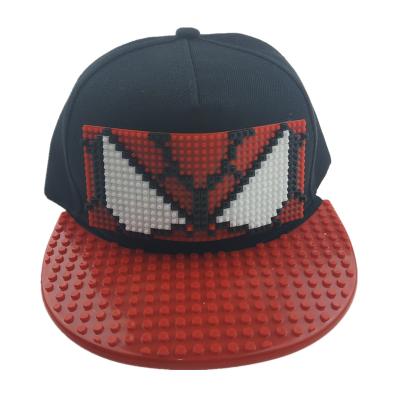 China COMMON Custom DIY Hat Lego Building Blocks Suntrends Snapback Hat Kids Hip Hop Hat for sale