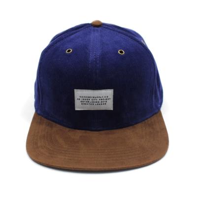 China JOINT high quality men's snapback hat corduroy snapback hat wholesale for sale