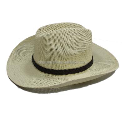 China High Quality Bulk Cowboy Hats Hot Selling Straw Unisex Cowboy Hat Character Price Straw Hats for sale