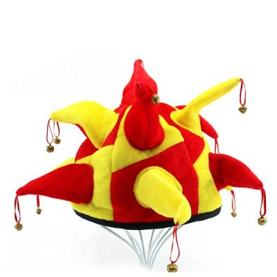 China Character Winter Hats With Ball On Foam Top Hats Crazy Party Carnival Hat For Football Fans for sale