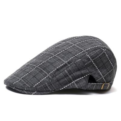 China Great Discount Low Price Striped Ivy Hat Unisex Winter Hats Peaked Hat For Adults for sale