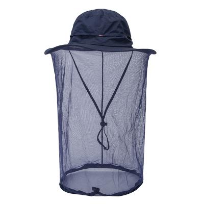 China COMMON Outdoor Bee Resistance Mesh Head Face Protector Hat Mosquito Hat Mosquito Net Waterproof Bucket Hats for sale