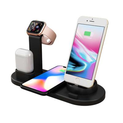 China 15W QI Radio Charging 2022 New Portable Wireless Phone Charger 5 in 1 Wireless Charger Fit for iPhone Android Phone Rotatable Multi-port Charging Head for sale