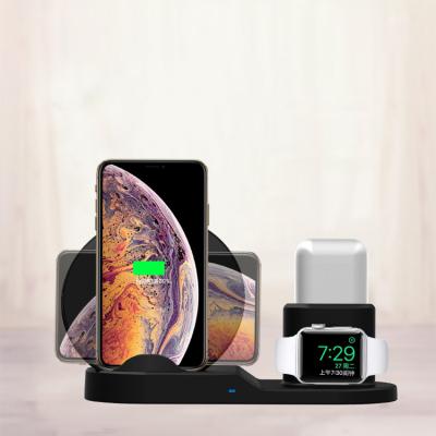 China New Fanshion HEITUO 2022 15w Wireless Charger 3 In One Fit For iPhone Samsung Watch Earphone Wireless Charging Fast for sale