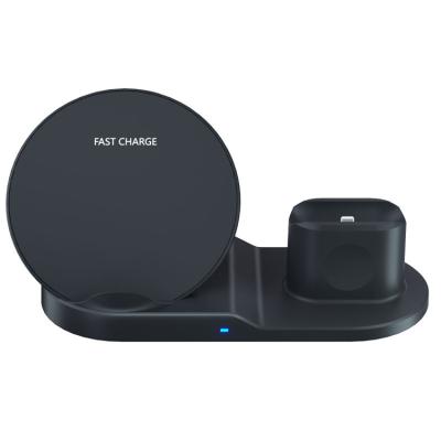 China New Fanshion HEITUO Multi Wireless Charger Stand 3 in 1 Wireless Charger Fit for Iphone Samsung Watch Earphone Wireless Charging Fast for sale