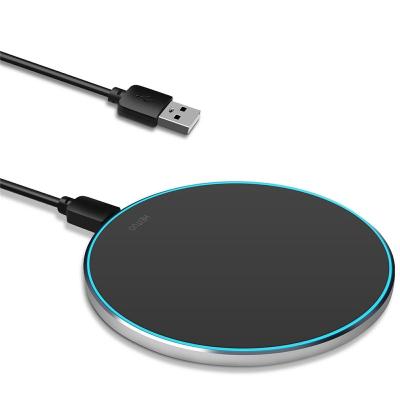 China 2022 Wireless Charger ABS+PC Material New In 1 Type-C Wireless Charger Pad Fit For Iphone Android Phone Earphone 2 In 1 Fast Wireless Charging for sale