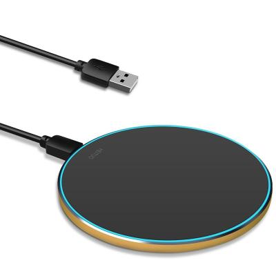 China New ABS+PC Sublimation Flame Retardant Material Phone Wireless Charger 2 In 1 Wireless Charger Pad Fit For Iphone Android Phone Wireless Earphone Charging Fast for sale