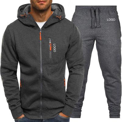 China Antibacterial Winter Tech Fleece Hoodie Tracksuit Mens Joggers Suits Sets Mens Training Sets Training and Jogging Sports Wear Jacket Sets for Men for sale