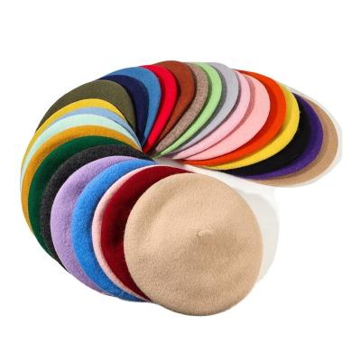 China Character Pack Cover YourHair Wool Berets Artist Hat Women French Beret For Adults for sale