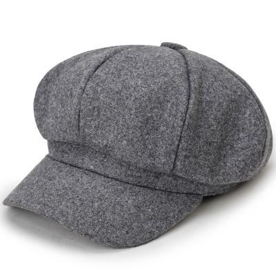 China Factory Custom High Quality Classic Vintage British Character Ivy Hat Newsboy Beret Newsboy Beret Canvas Simple Hard Flat Hat For Men for sale