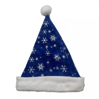 China Blue Christmas Day Newcomer Santa Sublimation Christmas Party Bucket Hat for sale