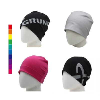 China COMMON New Arrival Plain White Winter Warm Organic 100% Cotton Beanie Hats for sale