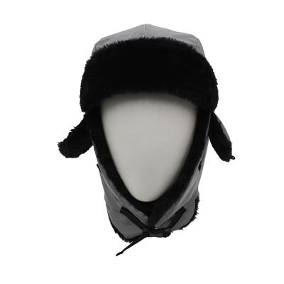 China COMMON Glow Earflaps Winter Safe Reflective Hat for sale