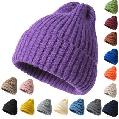 China COMMON Knit Beanie Warm Soft and Stretch Daily Ribbed Toboggan Hat Winter Hats for Cold Weather for sale