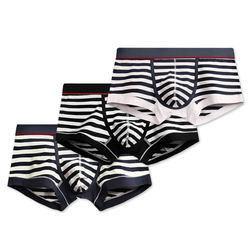 China Striped Cotton Men Underwear Cotton Anti Bacterial Men Sexy Underwear for sale