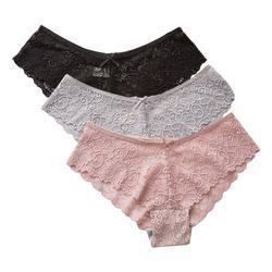 China                  Custom Womens Underwear Ladies Lace Cotton Nylon Spandex Shorty Sexy Lace Panties Women Fashion Cozy              for sale