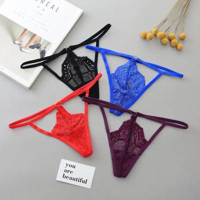 China                  2023 Sexy Panties Transparent See Through Underwear Panties Hollow out G-String Pants              for sale