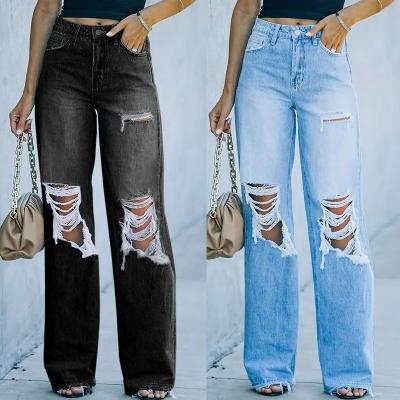 China                  Sexy Jeans with High Quality Classic Denim Damaged New Arrival Trousers for Women              for sale