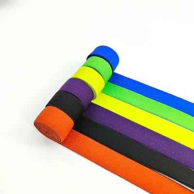 China Color Stock Elastic Waistband Strap with Clip Suiting Waistband Elastic Band Clothing Band for sale