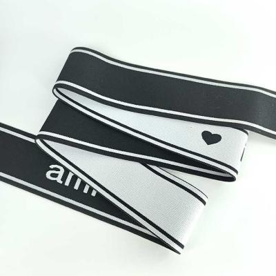 China Customized Edge Band Elastic Jacquard Band Fancy Elastic Band for Underwear Logo Knitted for sale