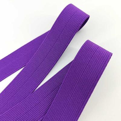 China Elastic Edge Band Woven Elastic Woven Web Band Color Trim Bands for Garments for sale