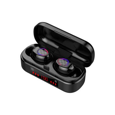 China 2021 In-ear Audifone V7 V8 In-Ear Earphone 5.0 Radio Earphone BT Music F9 TWS Sports Touch Headset LED Digital Ear Phone Waterproof for sale