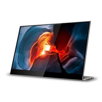 China Portable 4K15.6 Inch Portable Led Monitor Gaming Touch Screen Portable Monitor with Type-C Two for Computer and Phone for sale