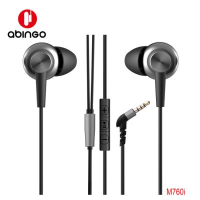 China In-Ear Cable Earphone In-Ear 3.5mm Interface For Android IOS Ipad Samrtphone Stereo Headphones Earbuds With Mic Control Abingo M760i for sale