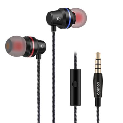 China In-Ear Headphone In-Ear 3.5mm Wired Stereo Headphones With Microphone Volume Control For IOS Android Smartphones Laptops PC Abingo S500i for sale