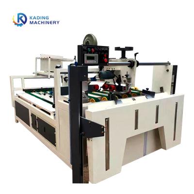 China Semi Auto Corrugated Box Folder Gluer For 2600mm 2800mm Carton Box With Manual Feeding for sale