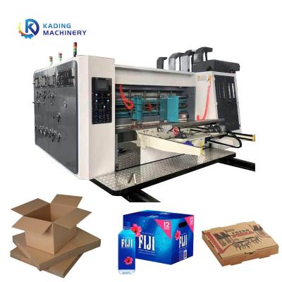 China Flexo Printing Cardboard Box Die Cutting Machine With Slotting Knife zu verkaufen