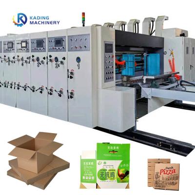 중국 Flexographic Printing Pizza Die Cutting Machine For Boxes With Slotting Knife 판매용