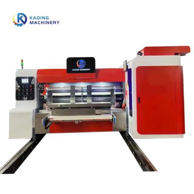 China Pizza doos maken gegolfde doos drukmachine van servo motor voeding Te koop