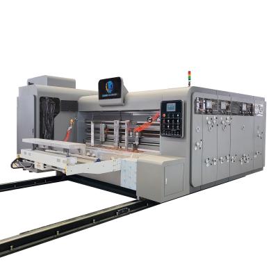 China Rotary Slotting Corrugated Box Printing Machine with Vibrating Stacking for sale