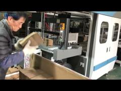 Full automatic folding gluing machine for corrugated carton box making