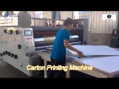 chain feeding carton printing machine with printing slotting die cutting for corrugated box