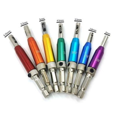 China Wood Door Window Bit Self-Centering Drilling 7pcs Hinge Tapper Core Drill Set for sale