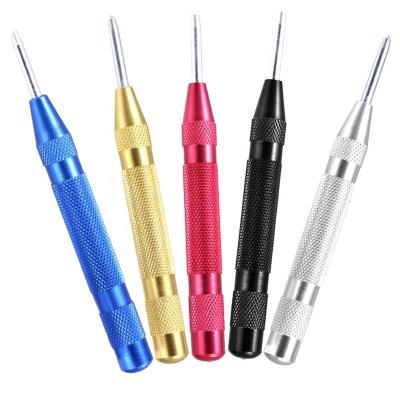 China Auto Center Punch Tool 5 Inch With Spring Loaded HSS Tip Brass Body Determine Fgd Drilling for sale