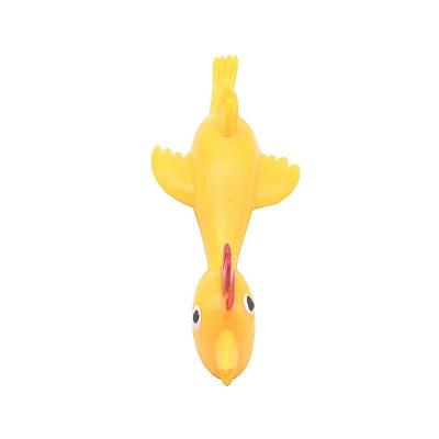 China Hot Selling Plastic Light Gummy Finger Prank Flying Sticky Toy Slingshot Chicken Finger Toys Turkey Finger Wiggling Person Toys Turkey for sale