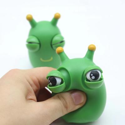 China Children's Toys HAnti-stress Squishy Plant Insect Wiggling Toy Popeye Bug Prank Sensory Toy Kids Pinch Grass Insect Trick Adult Toys for sale