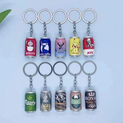 China Personality plastic simulation Pepsi can keychain creative car bag main chain accessories series for sale