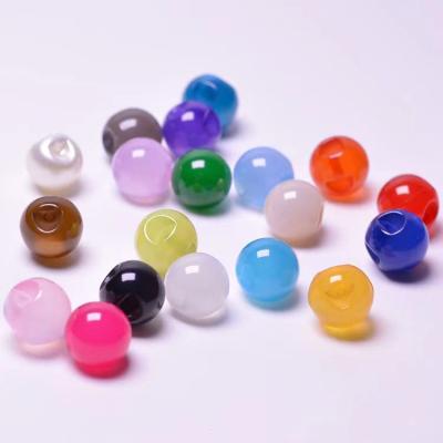 China Cartoon Toy Round Spacer Acrylic Beads multicolor gradient beads loose for diy doll for sale