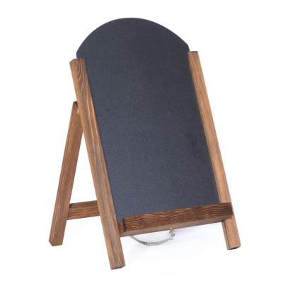 China Eco-Freindly Wood Frame Non-Porous Arch Shaped Chalkboard Sign Position Blackboard for sale