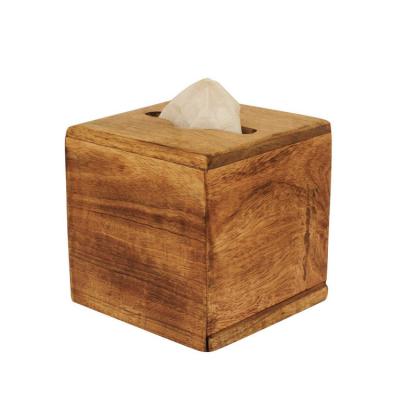 China Minimalist Best Selling Handmade Home Bamboo Napkin Holder Natural Eco-friendly Toilet Paper Box for sale