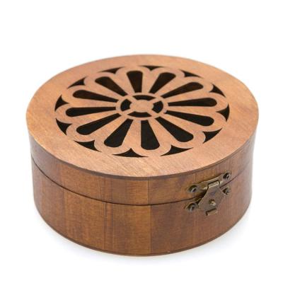 China Eco-Freindly Engagement Ring Box Rustic Decorative Favor Jewelry Box Wooden Engagement Ring Box for sale